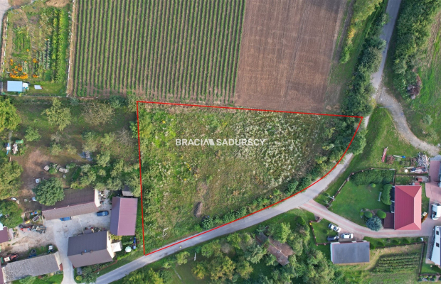 Działka budowlana 24,47 a, Damice blisko Krakowa