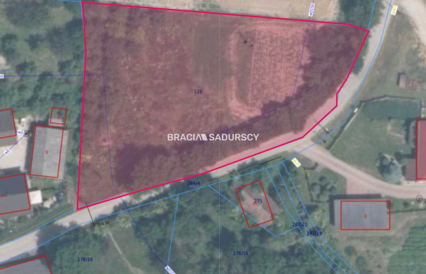 Działka budowlana 24,47 a, Damice blisko Krakowa