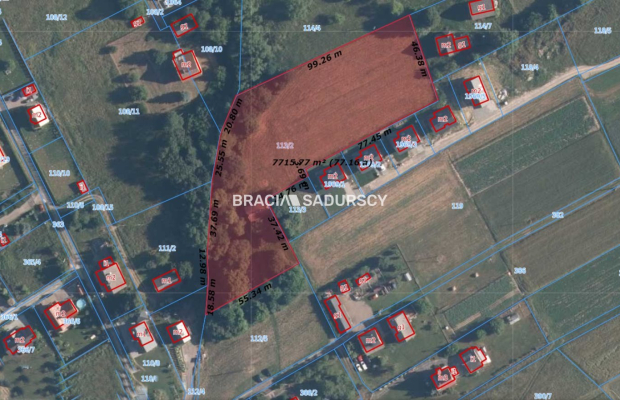 Działka budowlana 77 ar. w Krzywaczce!