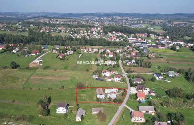 Gnojnik, Działka budowlana o pow.: 2700 m2