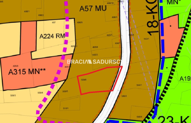 Gnojnik, Działka budowlana o pow.: 2700 m2