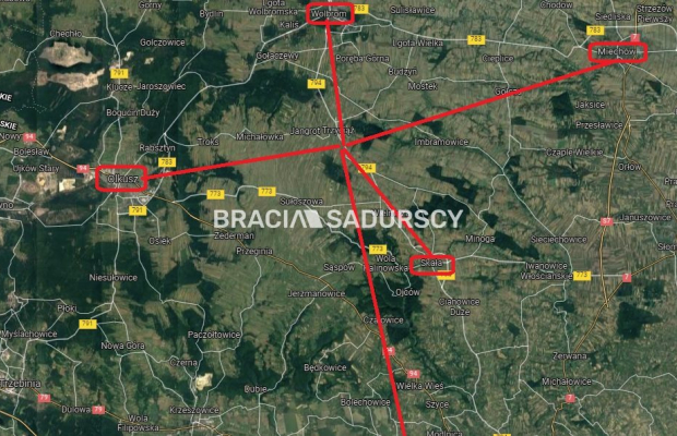 Działka usługowa przy drodze wojewódzkiej nr 794