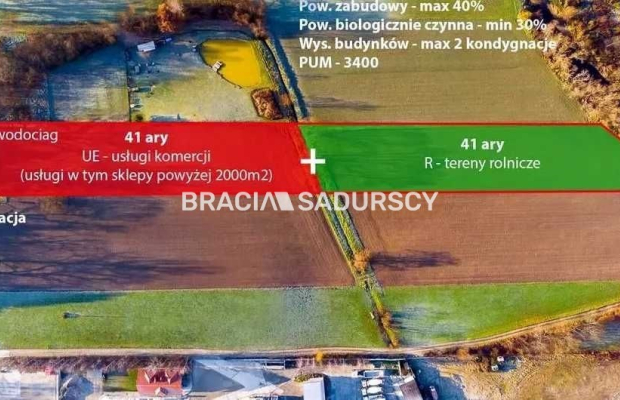 Działka inwestycyjna 82ar.