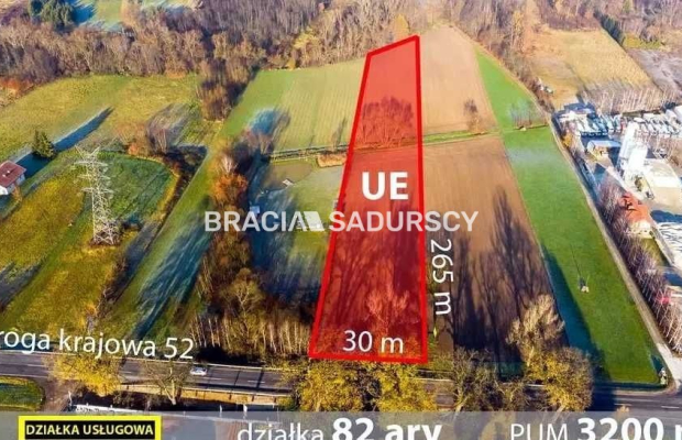 Działka inwestycyjna 82ar.