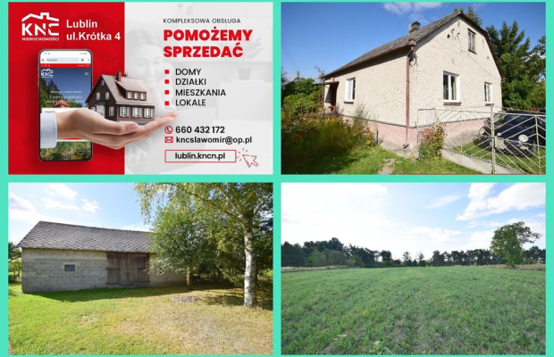 Siedlisko na działce 99a 20 minut od Lublina.