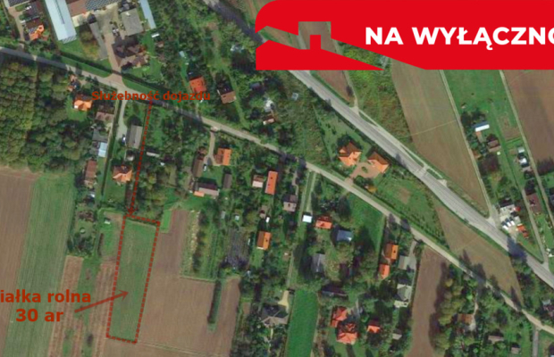 Działka rolna - 30ar - Smugi gm. Jastków