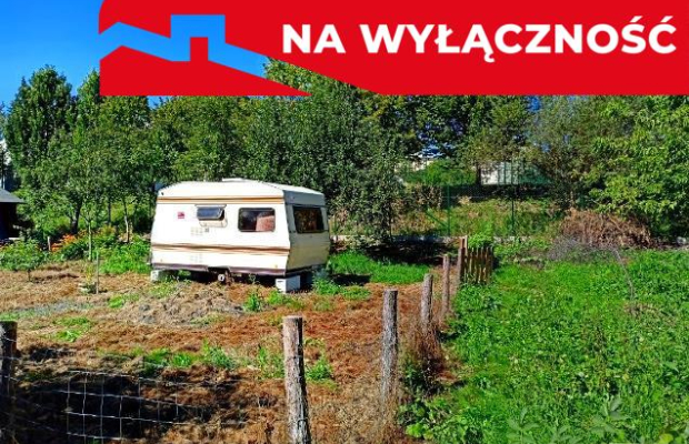 ROD ul.Wapienna-300m² działki+przyczepa kempingowa