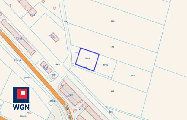 Przemków,Krochmalna, działka budowlana 1425m2, sprzedam, cena 70 000zł.  
  
Na sprzedaż działka budowlana między ulicami Fabry