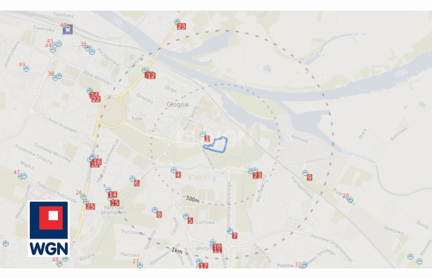 Głogów, grunt inwestycyjny, powierzchnia 11 480 m2, sprzedam, 5 200 000 zł netto.  
  
Zapraszam do zapoznania się z ofertą spr
