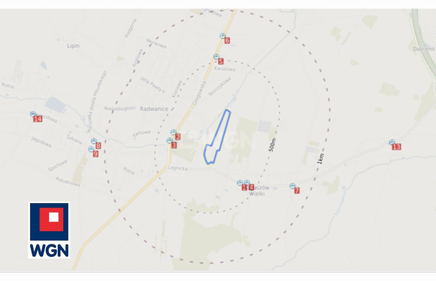 Radwanice, powiat Polkowicki, grunt inwestycyjny, działka, powierzchnia 34 100 m2, sprzedam, 450 000 zł netto.  
  
Zapraszam d