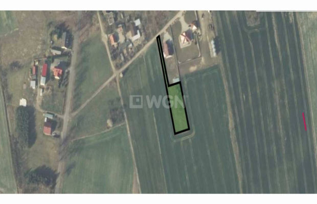 Bobrzany, działka budowlana, 1666 m2, cena 50 000 zł, sprzedam.  
  
Na sprzedaż działka budowlana z dostępem do drogi gminnej 
