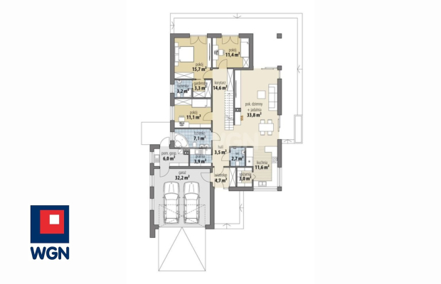 Małomice, nowy dom 6 pokoi, 210 m2, cena 1 250 000 zł, sprzedam.  
  
Oferuję Państwu nowy, funkcjonalny i przestronny dom z ga