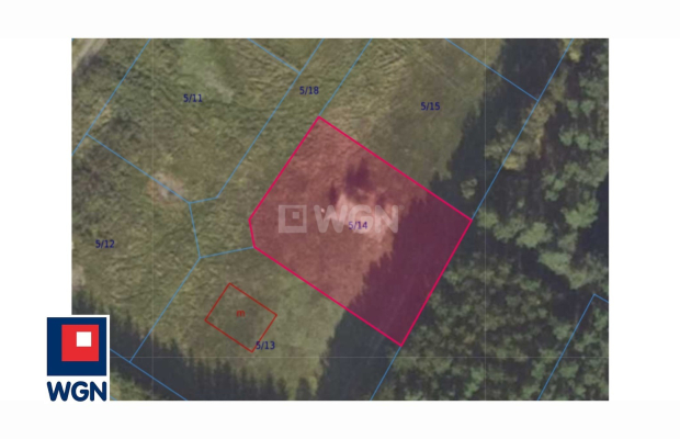 Łagoszów Wielki, uzbrojona działka budowlana, 1125 m2, cena 115 000 zł, sprzedam.  
  
Na sprzedaż działka o numerze 5/14, osta