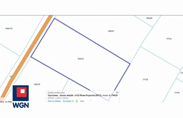 Szprotawa, Nowa Kopernia, działka budowlana 1548 m2, sprzedam, cena 75000 zł.  
  
przedmiotem sprzedaży jest działka budowlana