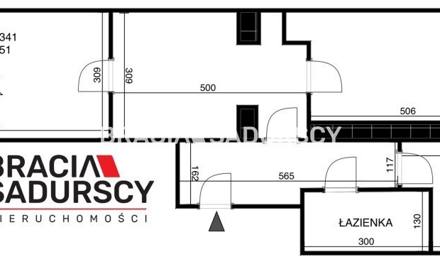 Centrum Krakowa. Lokal na parterze.