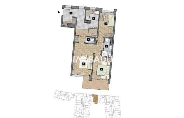 Dostępne mieszkania od 25m2 do 63m2. 