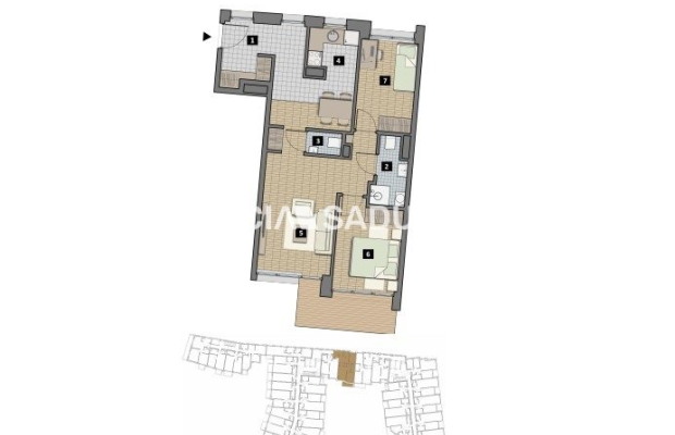 Dostępne mieszkania od 25m2 do 63m2. 