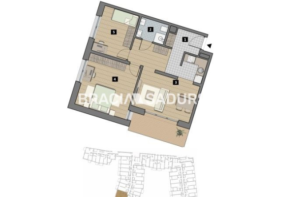 Dostępne mieszkania od 25m2 do 63m2. 