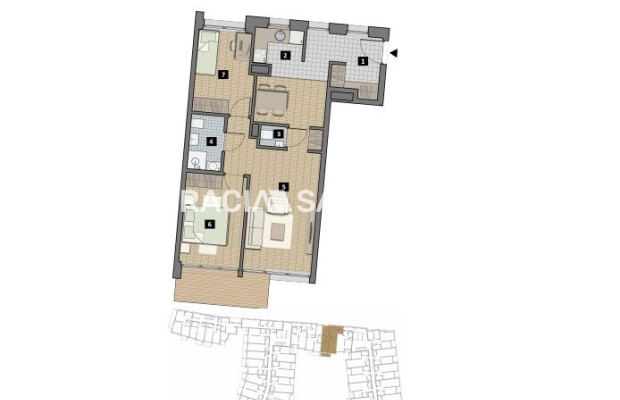Dostępne mieszkania od 25m2 do 63m2. 