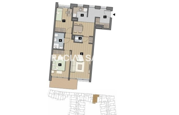 Dostępne mieszkania od 25m2 do 63m2. 
