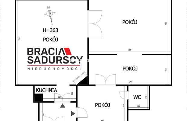 Rynek Główny / 110 m2 / 2 mieszkania / kancelaria 
