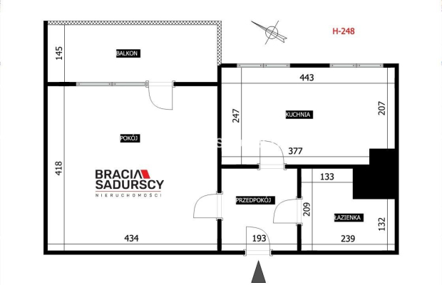 Czyżyny, 37m2 z balkonem i widokiem na zieleń