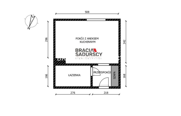 1-pokojowe mieszkanie o pow. 25,5 m2 w pobliżu Szpitala Rydygiera    

  Na sprzedaż  przytulna kawalerka  o powierzchni 25,5 m