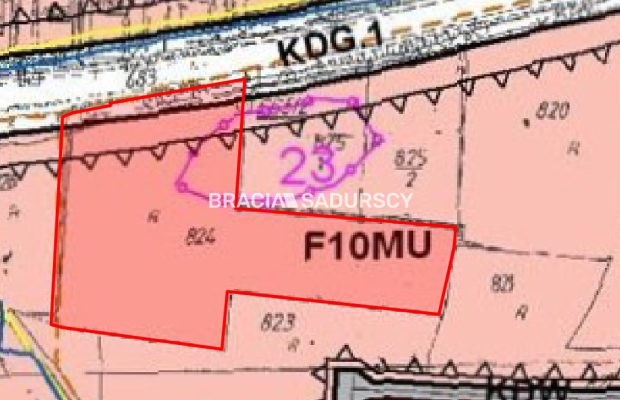 Działka budowlana w Jaśkowicach k/Skawiny gm. Skawina, powiat krakowski. Działka o powierzchni 6200 m2 i wymiarach części główn