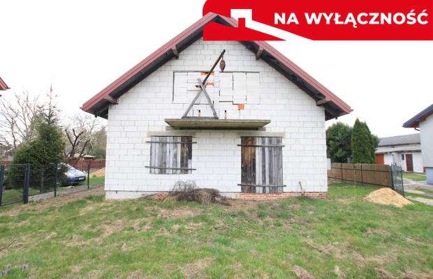 Dom stan surowym, działka 26 ar Lisów g. Lubartów