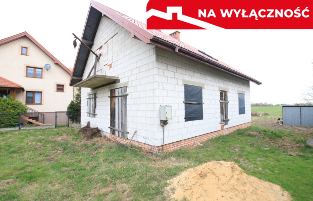 Dom stan surowym, działka 26 ar Lisów g. Lubartów