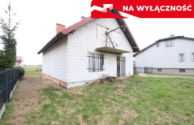 Dom stan surowym, działka 26 ar Lisów g. Lubartów