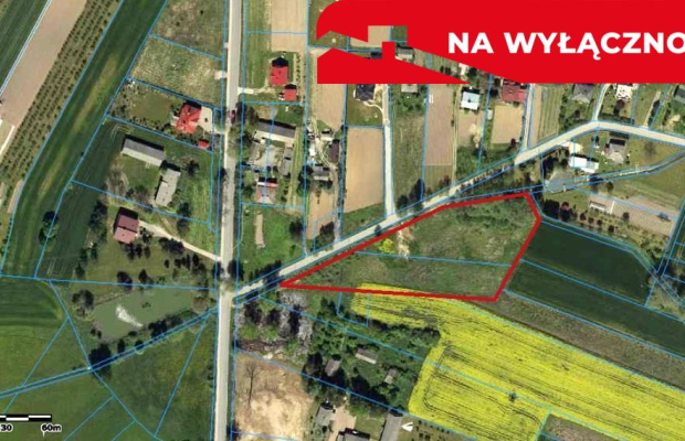 64 ar - Tomaszowice pod budownictwo jednorodzinne