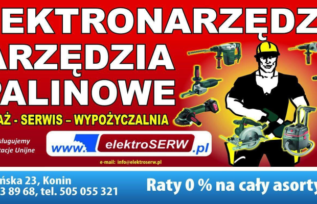 ElektroSerw Konin, elektronarzędzia, serwis i wynajem