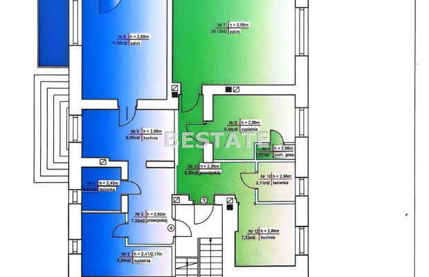 Bezczynszowe 2 pokoje, z dużym balkonem