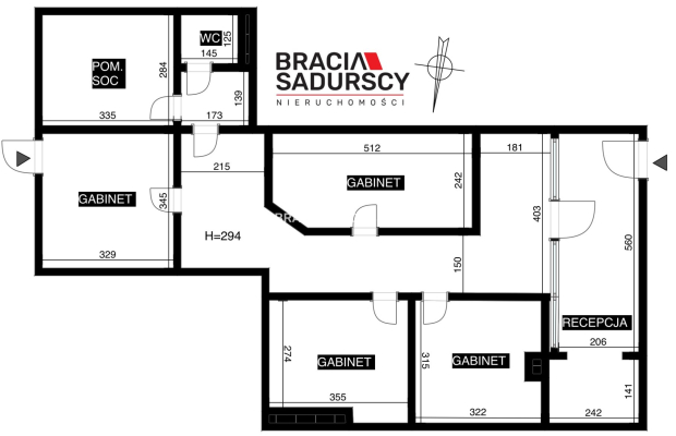 W pełni wyposażony gabinet kosmetyczno-lekarski 