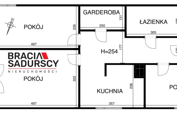 3 po z osobną kuchnią - Rydlówka