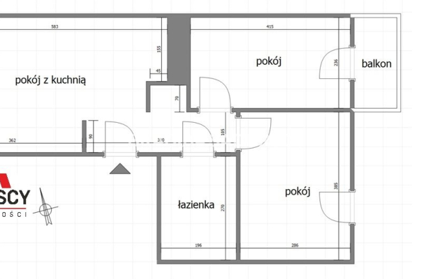 3 pokoje - 49,5m2 - Dębskiego, dobra cena, parking
