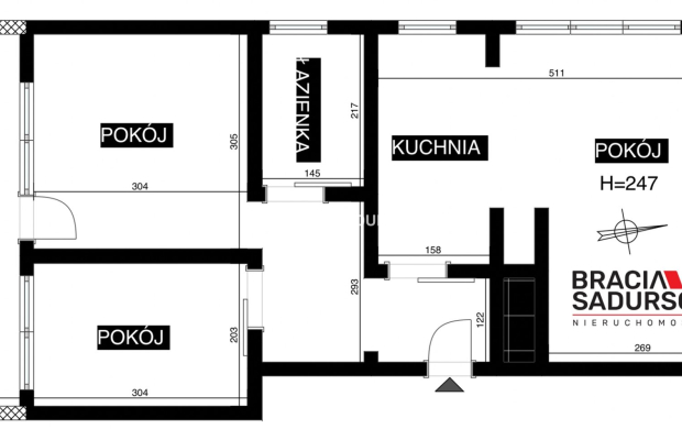 3-pok.mieszkanie zaraz przy pętli Bronowice Małe