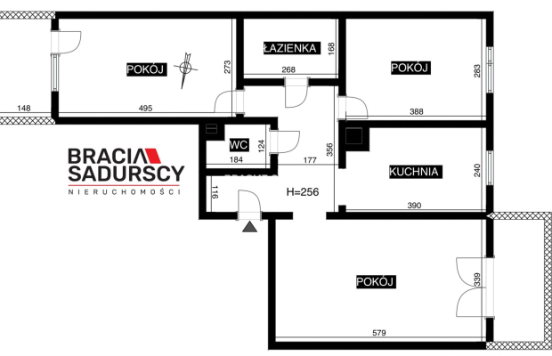 3pok obok Serenady/2014r./zamykany garaż/70,5m2