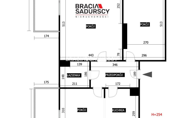 Bronowice/ 3-pok mieszkanie/3 balkony/m.naziemne/