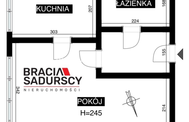 Kawalerka z oddzielną kuchnią - Pobiednik Wielki