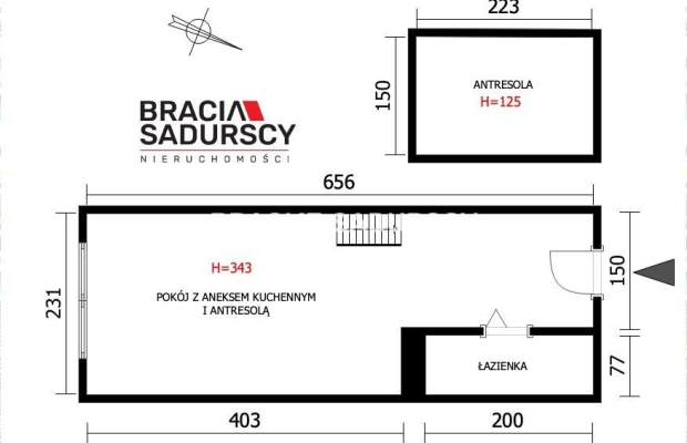 Lokal z antresolą na Kazimierzu – inwestycja!