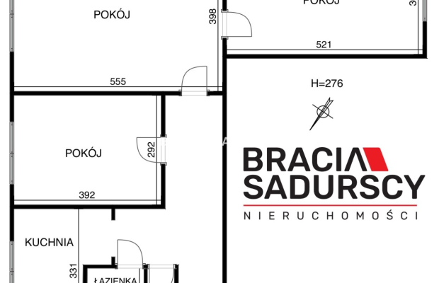 Kraków, Nowa Huta, Osiedle Centrum B, 3-pokojowe mieszkanie o pow. 70 m2. Mieszkanie położone przy reprezentacyjnej Alei Róż - 