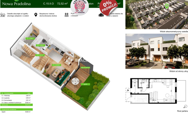 Nowa Pradolina mieszkaniez 2 poziomowe