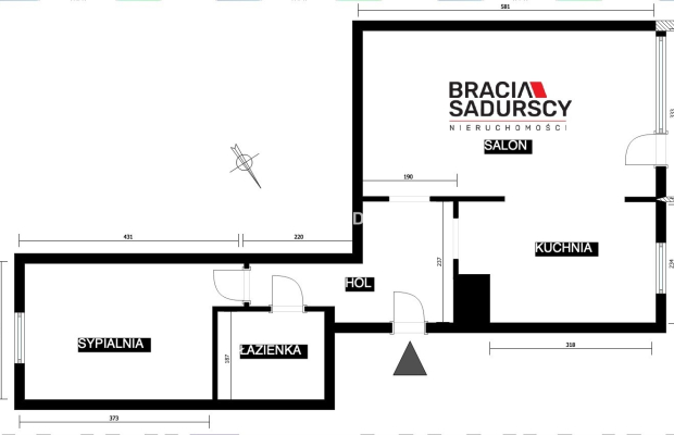 2 pokoje - Chmieleniec - 2500 zł