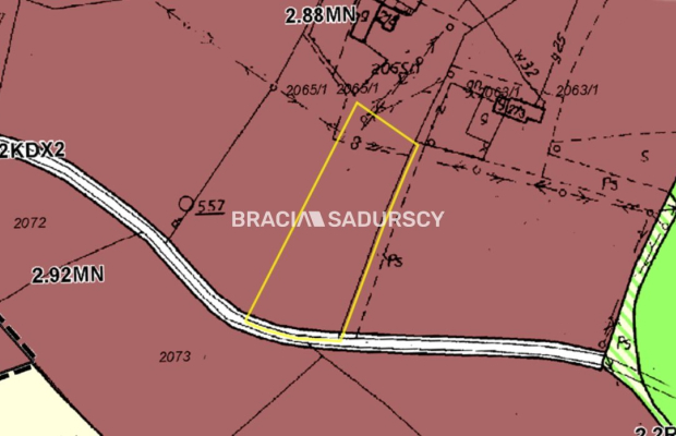 DZIAŁKA BUDOWLANA 22 ARA UZBROJONA POD DOM DOBRA 