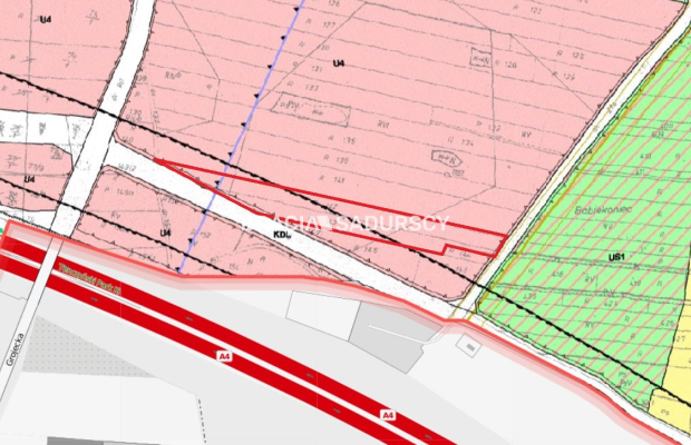 Działka komercyjna o powierzchni 8700 m² położona w miejscowości Rudno, gmina Krzeszowice. Teren w miejscowym planie zagospodar