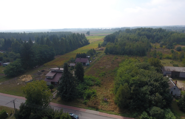 Działka, Dąbrowica, Ludwin, 10,5 ar, media,