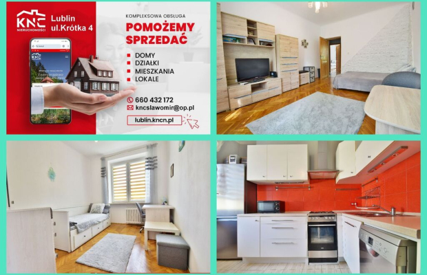 Zadbane, przestronne mieszkanie 2 pokojowe.