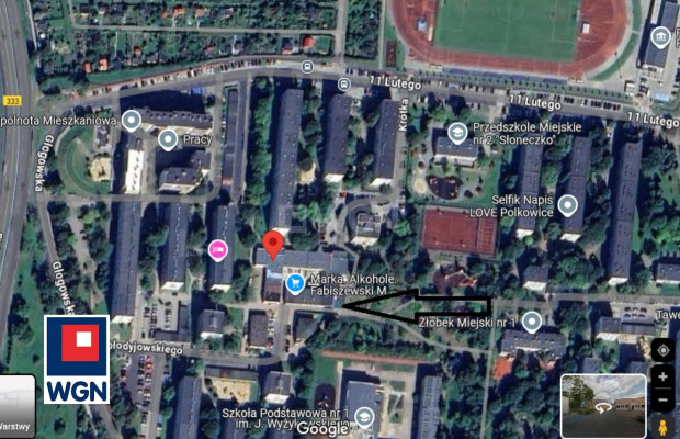 Polkowice, lokal handlowy 49,26 m2, 250 000 zł sprzedam.  
  
Na sprzedaż lokal handlowy o powierzchni zabudowy 49,26 m2 położo